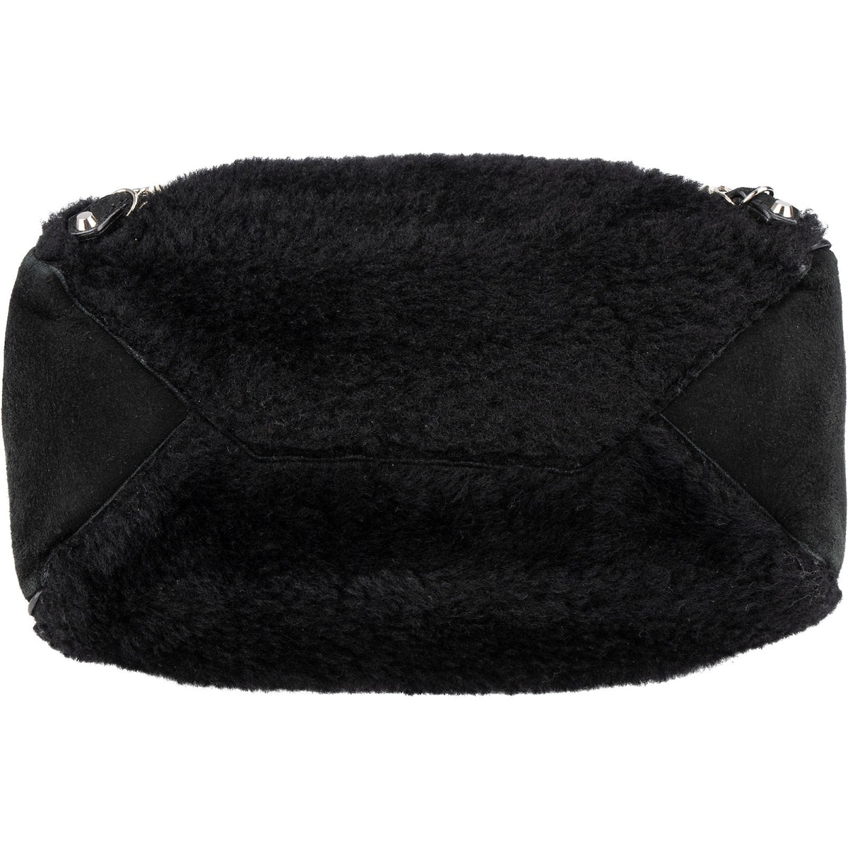 Balenciaga Shearling & Suede Mini Classic City Handbag
