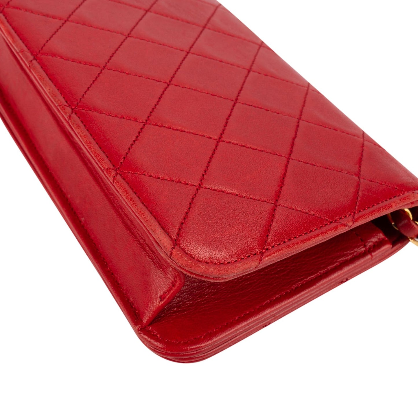 Chanel Quilted Lambskin 24K Gold Mini Single Flap Shoulder Bag