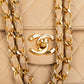 Chanel Quilted Lambskin 24K Gold Double Flap Shoulder Bag