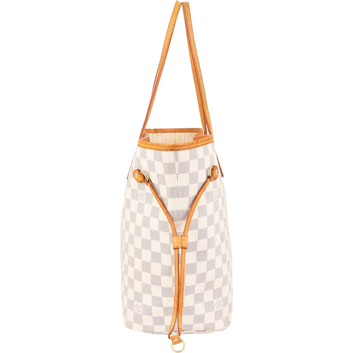 Louis Vuitton Monogram Damier Azur Canvas Neverfull MM Shoulder Bag