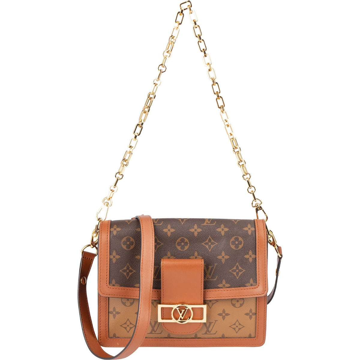 Louis Vuitton Monogram Reverse Canvas Dauphine MM Crossbody Bag