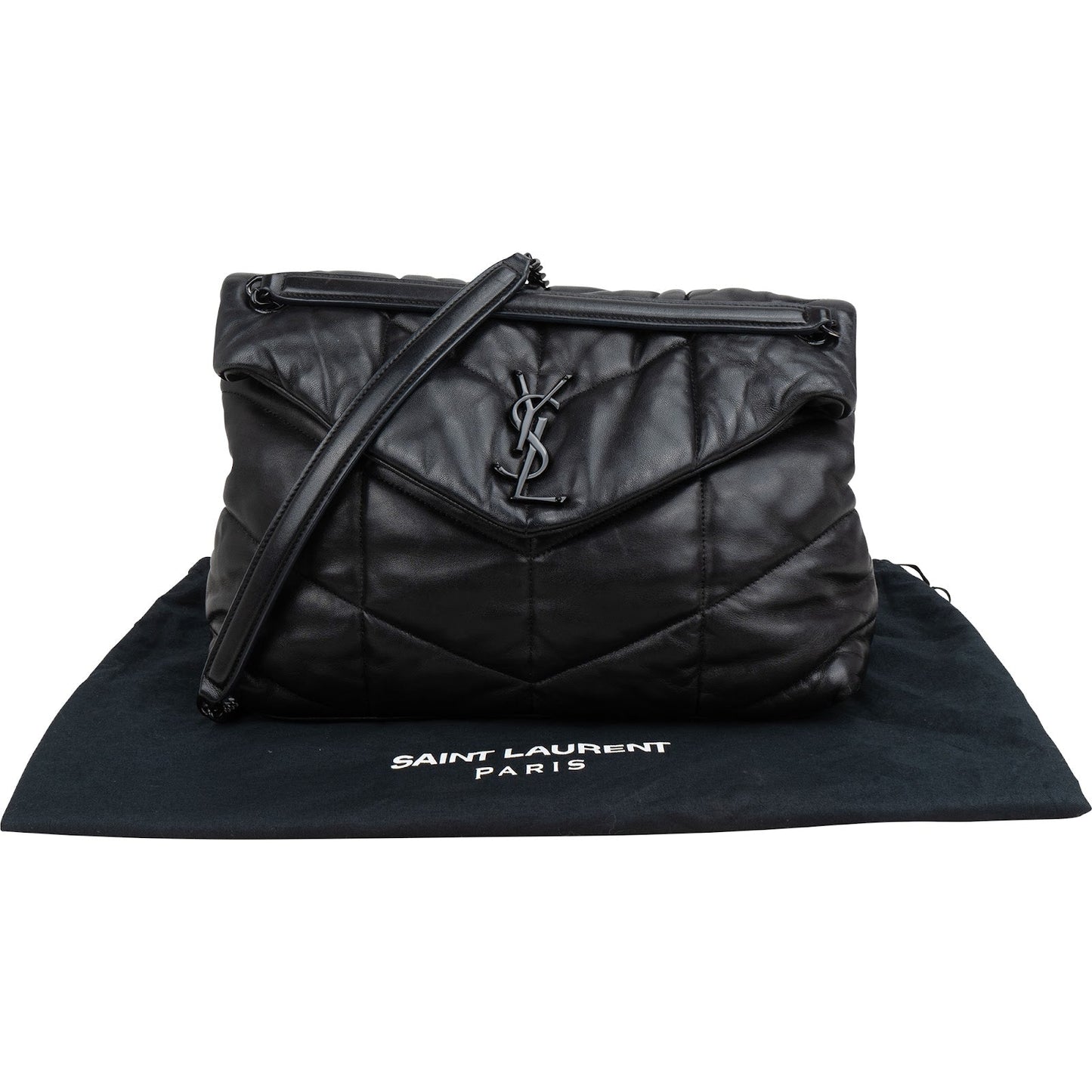 Saint Laurent Quilted Lambskin Loulou Puffer Crossbody Bag