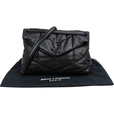 Saint Laurent Quilted Lambskin Loulou Puffer Crossbody Bag