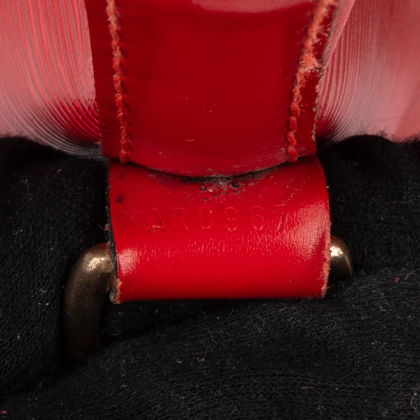 Louis Vuitton Red Epi Leather Sac Noé Petit Shoulder Bag