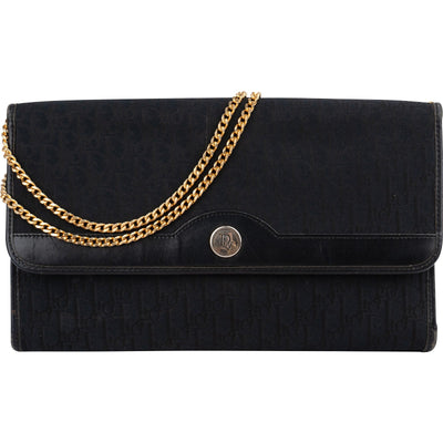 Christian Dior Oblique Monogram Vintage Single Flap Shoulder Bag