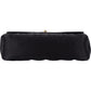 Chanel Black Quilted Satin 24K Gold Mini Single Flap Crossbody Bag