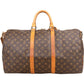 Louis Vuitton Monogram Canvas Keepall 50 Bandoulière Travel Bag
