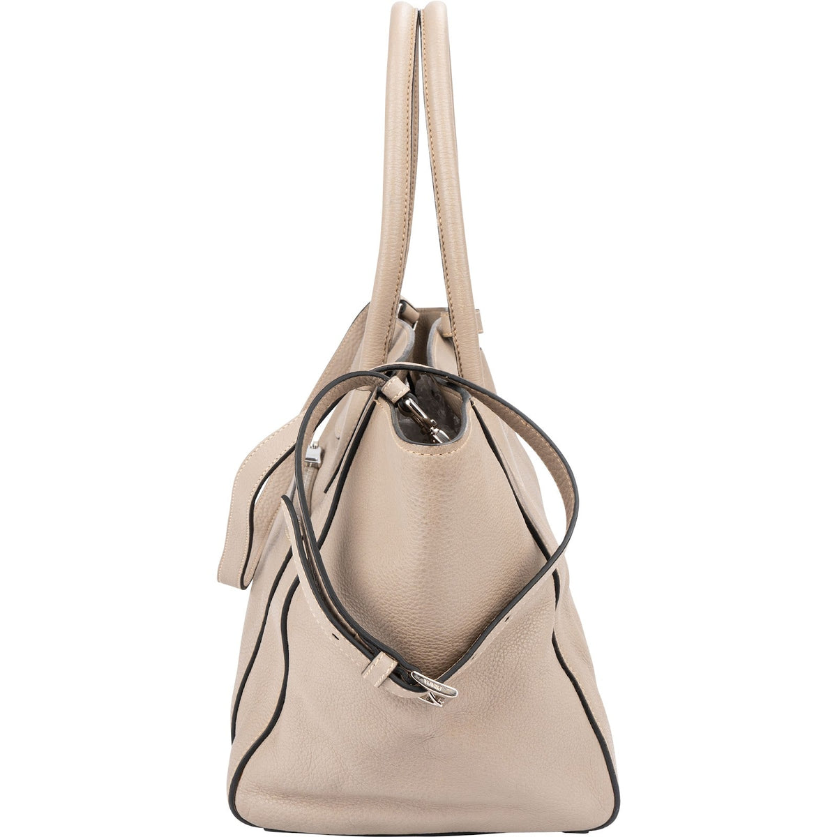 Prada Luggage Tote aus Vitello-Daino-Leder – Ansicht 5