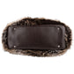 Chanel Faux Fur CC Charm Tote Handbag