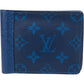 Louis Vuitton Blue Canvas Monogram Multiple Wallet