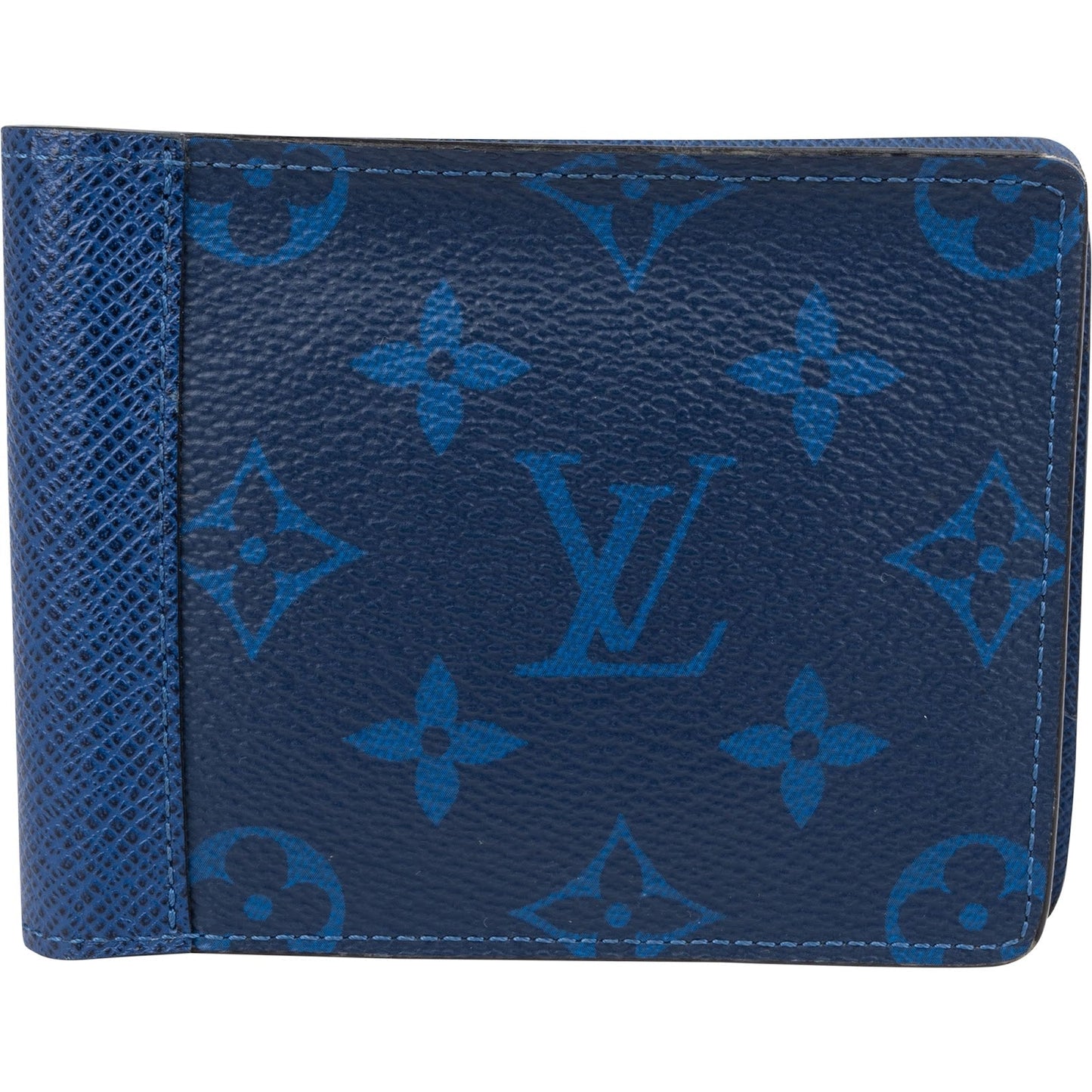 Louis Vuitton Blue Canvas Monogram Multiple Wallet