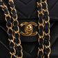Chanel Quilted Lambskin Chevron Medium 24K Gold Double Flap Shoulder Bag