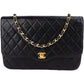 Chanel Quilted Lambskin 24K Gold Single Flap Crossbody Bag