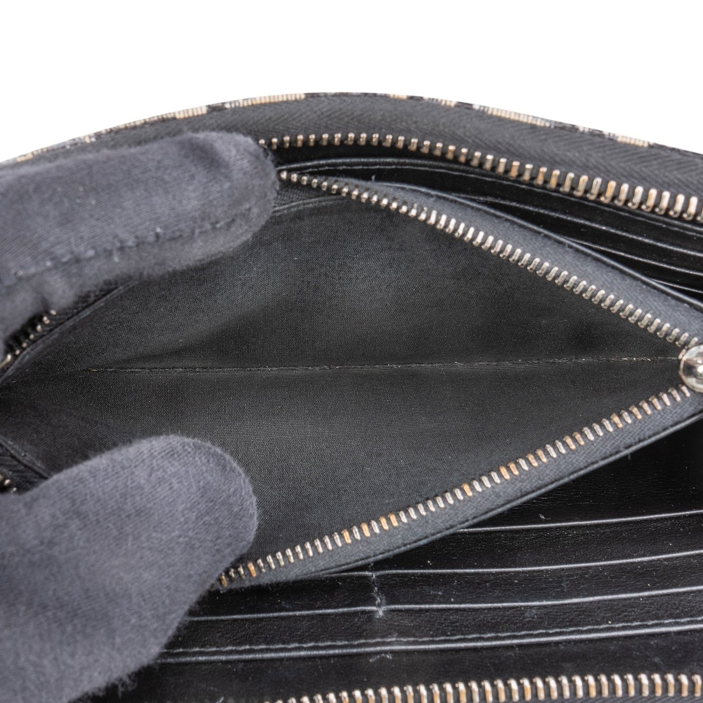 Christian Dior Trotter Monogram Zipped Long Wallet