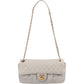 Chanel Quilted Nubuc Easy Single Flap Shoulder Bag