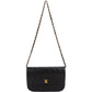 Chanel Quilted Lambskin Half Moon 24K Gold Double Flap Shoulder Bag