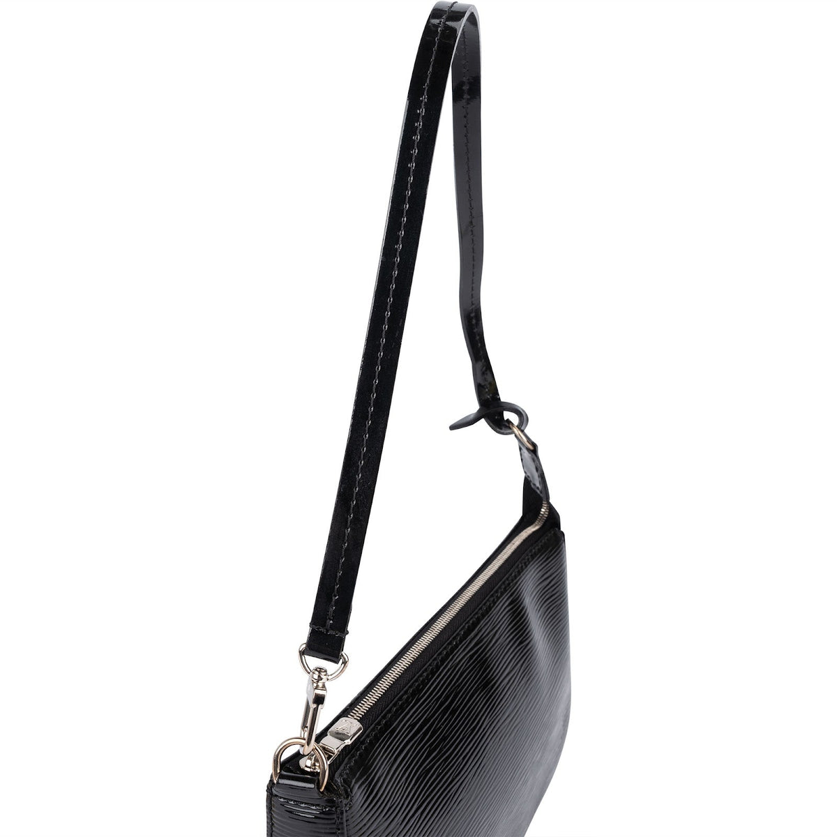 Louis Vuitton Pochette NM aus schwarzem Epi-Leder Electric – Ansicht 3