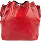 Louis Vuitton Red Epi Leather Sac Noé Petit Shoulder Bag