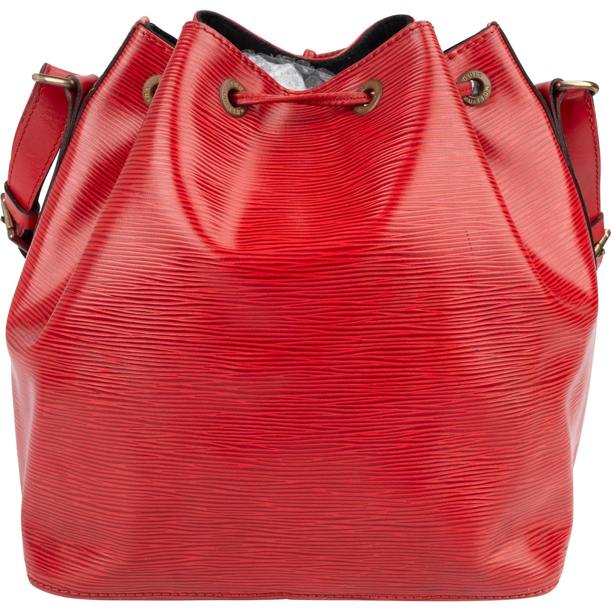 Louis Vuitton Red Epi Leather Sac Noé Petit Shoulder Bag