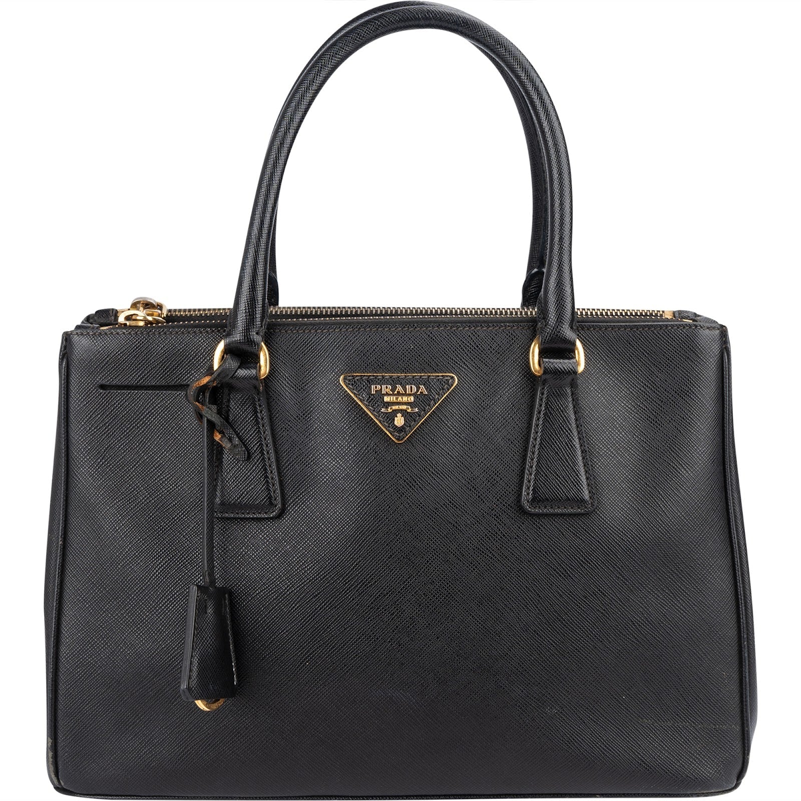 Prada Black Saffiano Lux Galleria Handbag