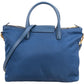 Prada Triangle Tote aus blauem Nylon und Saffiano-Leder – Ansicht 4