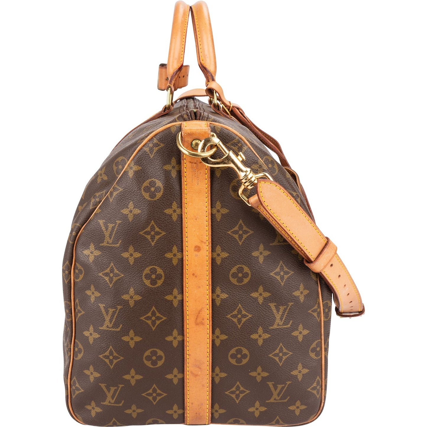 Louis Vuitton Monogram Canvas Keepall 55 Bandoulière Travel Bag