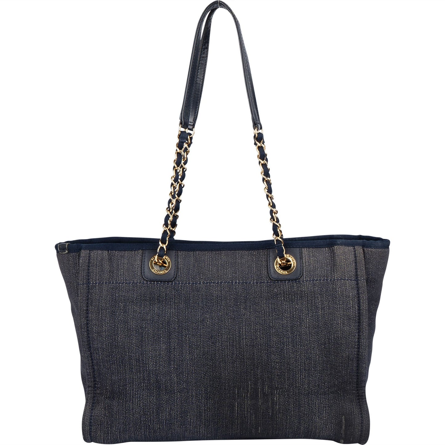 Chanel Denim Deauville Tote Shoulder Bag