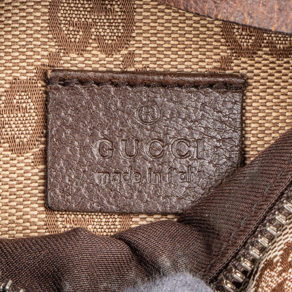 Gucci Monogram GG Canvas Belt Crossbody Bag