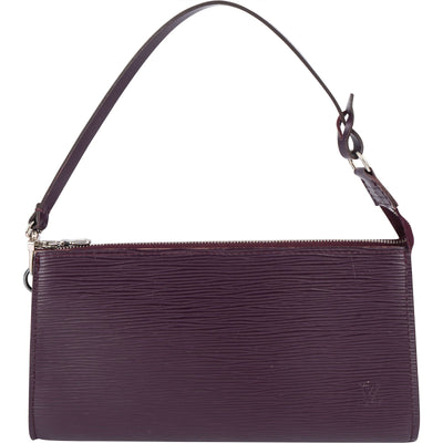 Louis Vuitton Purple Epi Leather Pochette Accessoires Handbag