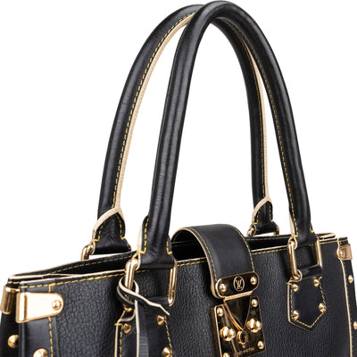 Louis Vuitton Black Leather Suhali Handbag