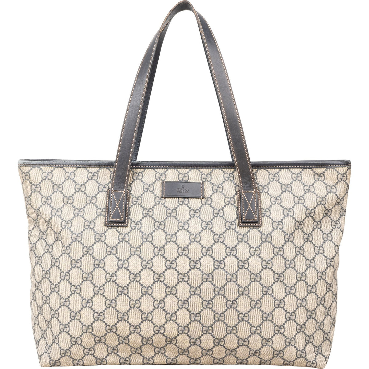 Gucci Monogram GG Plus Supreme Tote Shoulder Bag