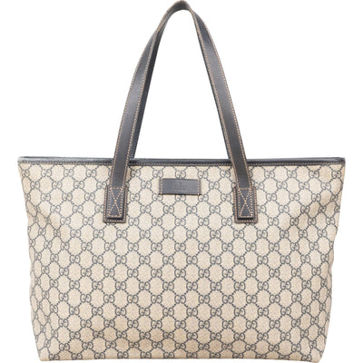 Gucci Monogram GG Plus Supreme Tote Shoulder Bag