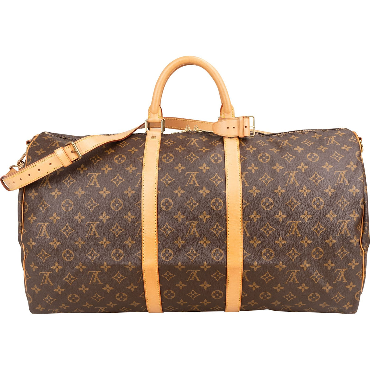 Louis Vuitton Monogram Canvas Keepall 55 Bandoulière Travel Bag