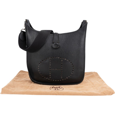 Hermès Taurillon Clemence Evelyne GM Crossbody Bag