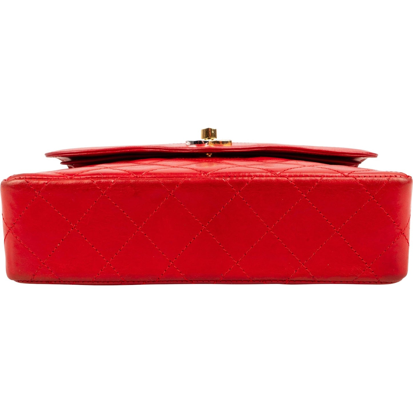 Chanel Quilted Lambskin Bicolor Double Flap Crossbody Bag