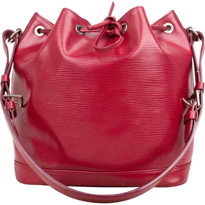 Louis Vuitton Red Epi Leather NM Sac Noé Petit Shoulder Bag