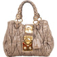 Miu Miu Vitello Lux Quilted Leather City Handbag