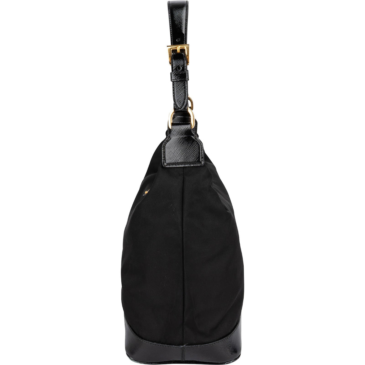 Prada Tessuto Saffiano Lux Leather Triangle Hobo Shoulder Bag