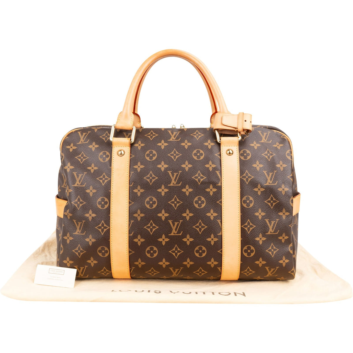 Louis Vuitton Monogram Canvas Carryall Weekender Handbag