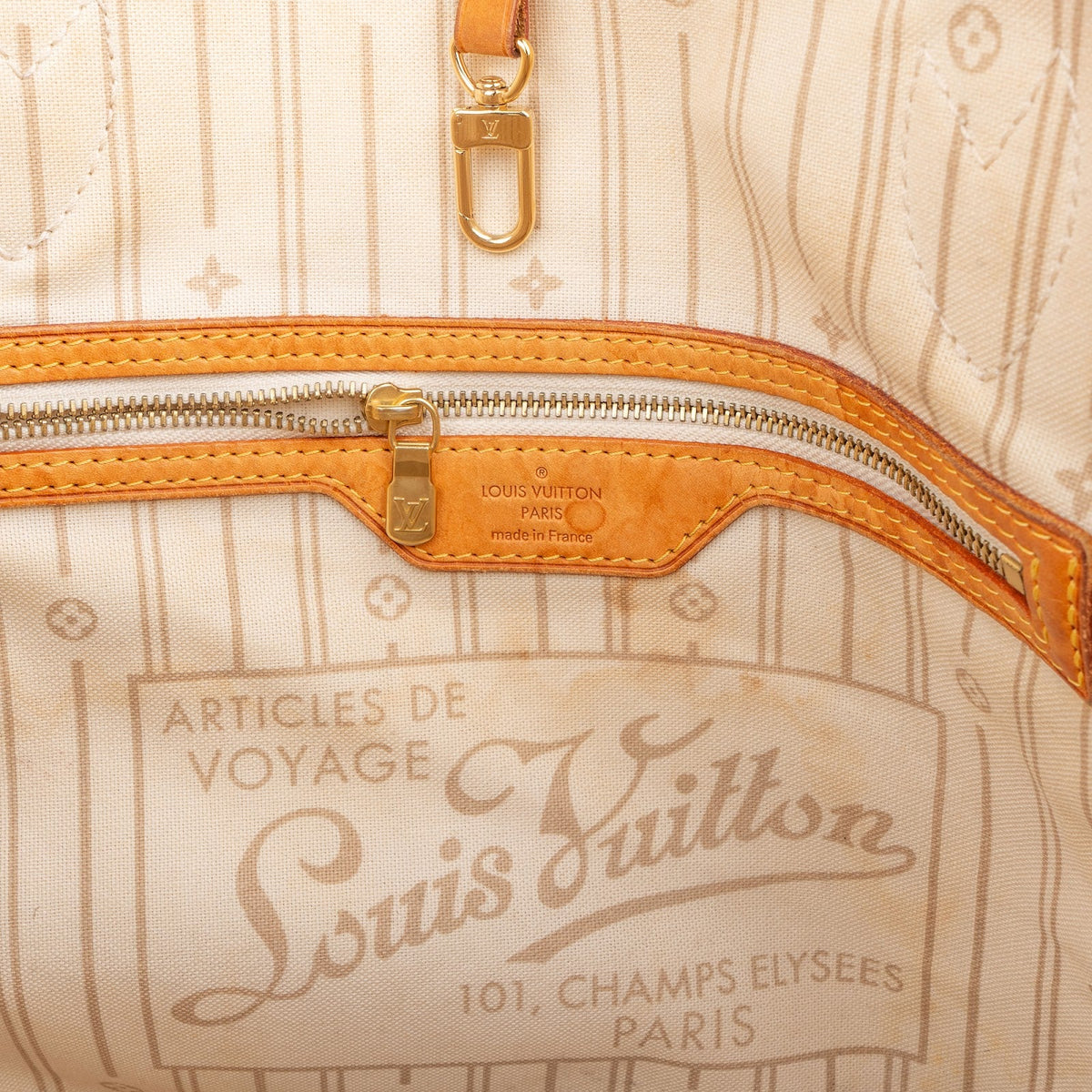 Louis Vuitton Neverfull MM aus Damier Azur Canvas – Ansicht 9