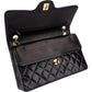 Chanel Quilted Lambskin 24K Gold Jumbo Double Flap Shoulder Bag