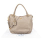 Prada Hobo aus taupefarbenem Vitello-Daino-Leder – Ansicht 2