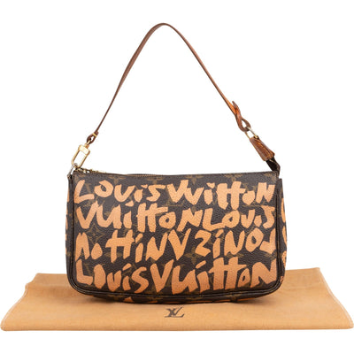 Louis Vuitton Monogram Graffiti Pochette Accessoires Handbag