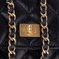 Chanel Quilted Crinkled Navy Lambskin 2.55 Reissue Wallet On Chain Crossbody Bag
