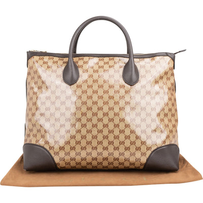 Gucci Monogram GG Coated Canvas Joy Large 45 Weekender Travel Bag