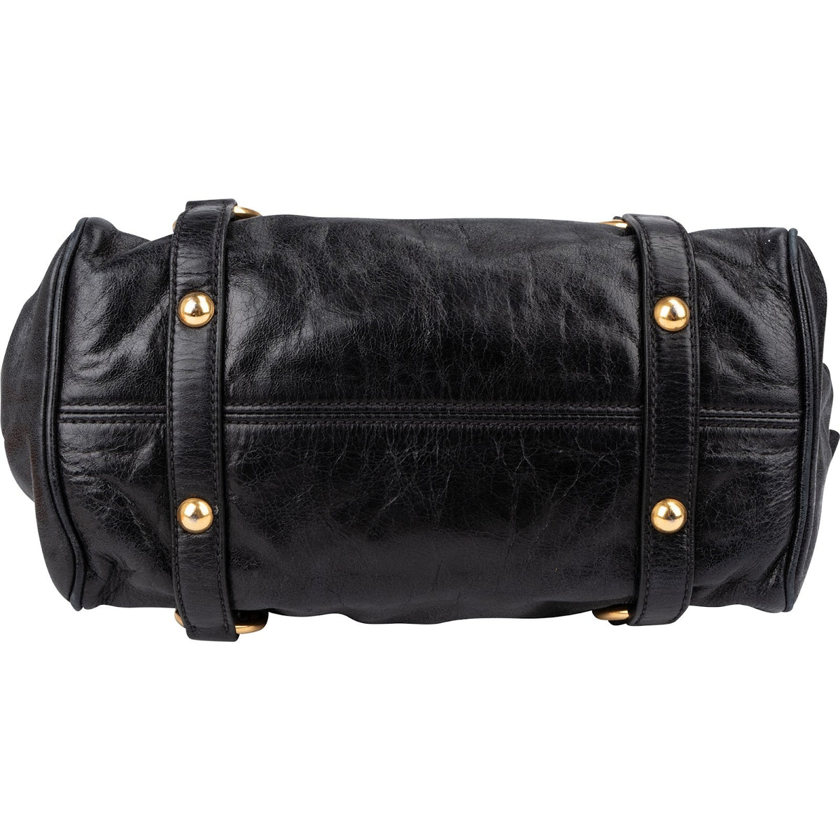 Miu Miu Small Bow aus Vitello-Lux-Leder – Ansicht 7