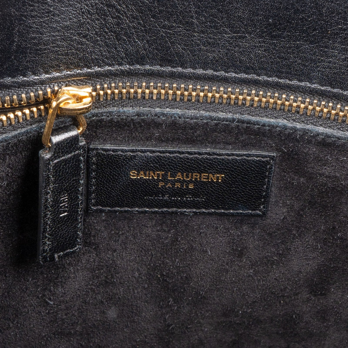 Saint Laurent Tweed & Leather Sac de Jour Handbag