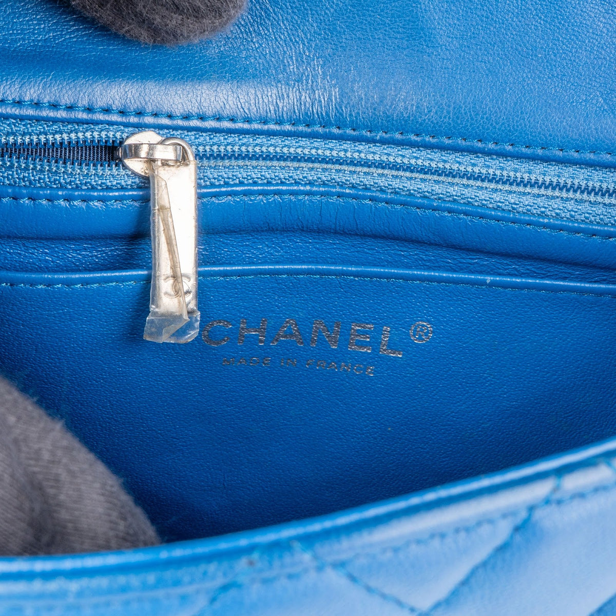 Chanel Lammleder Mini Square Single Flap Umhängetasche, Bild 13 von 14