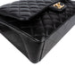 Chanel Quilted Lambskin Gold Maxi Double Flap Crossbody Bag