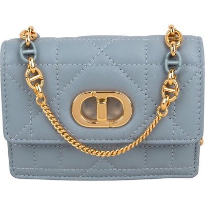 Christian Dior Cannage Calfskin Leather Miss Caro Micro Crossbody Bag